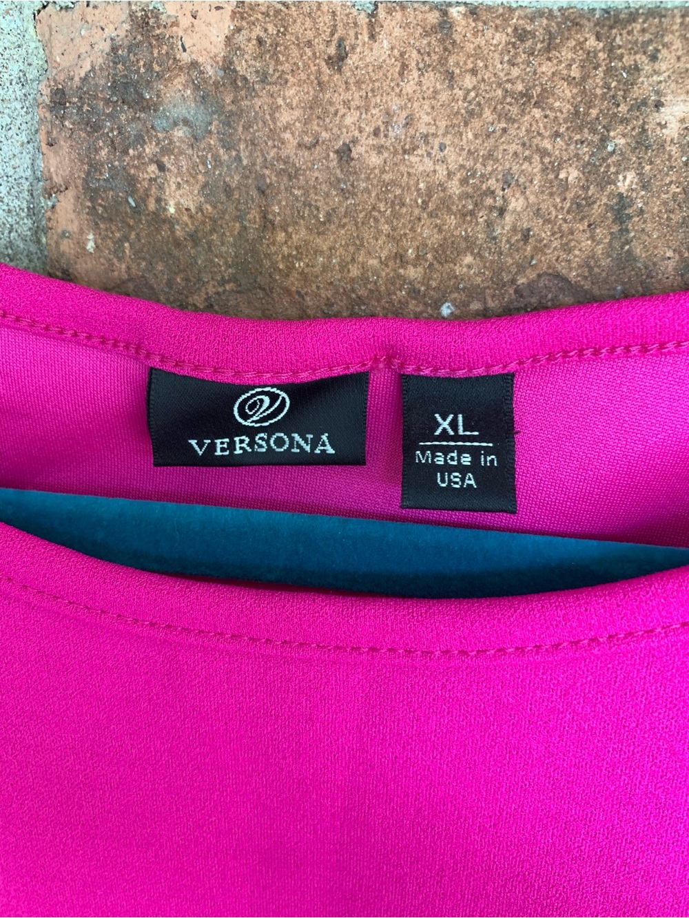 Versona Hot Pink Mini Shift Dress - Picture 3 of 3